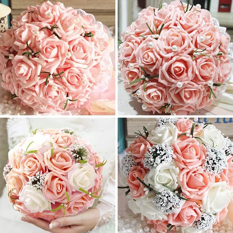 Artificial Big Rose Flower Decoration  50 Pcs 