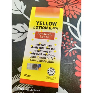 Yellow Lotion 0 4 Antiseptic Lotion 15ml 30ml 60ml Exp 08 25 Shopee Malaysia