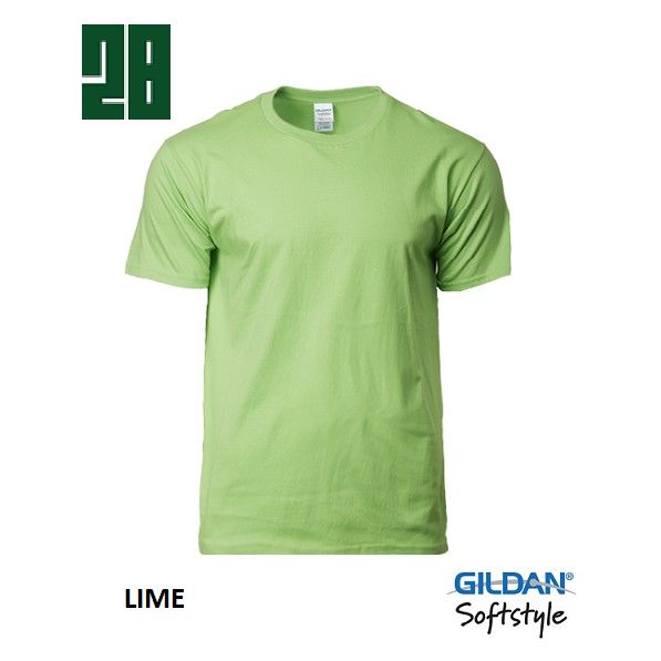  Gildan  63000 Softstyle Adult T Shirt Lime Shopee Malaysia