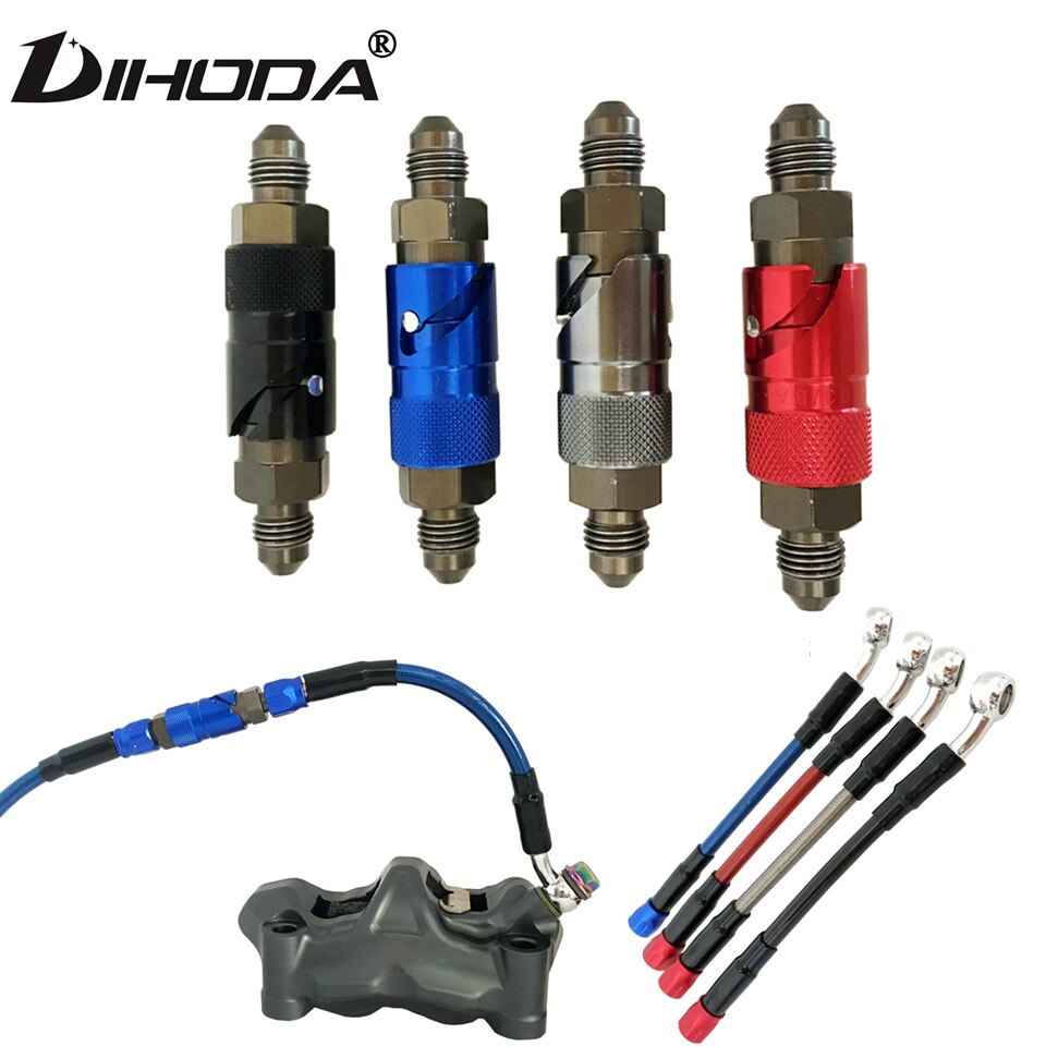 Universal AN3 Motorcycle Brake Line Hose Fluid Quick Release Connect