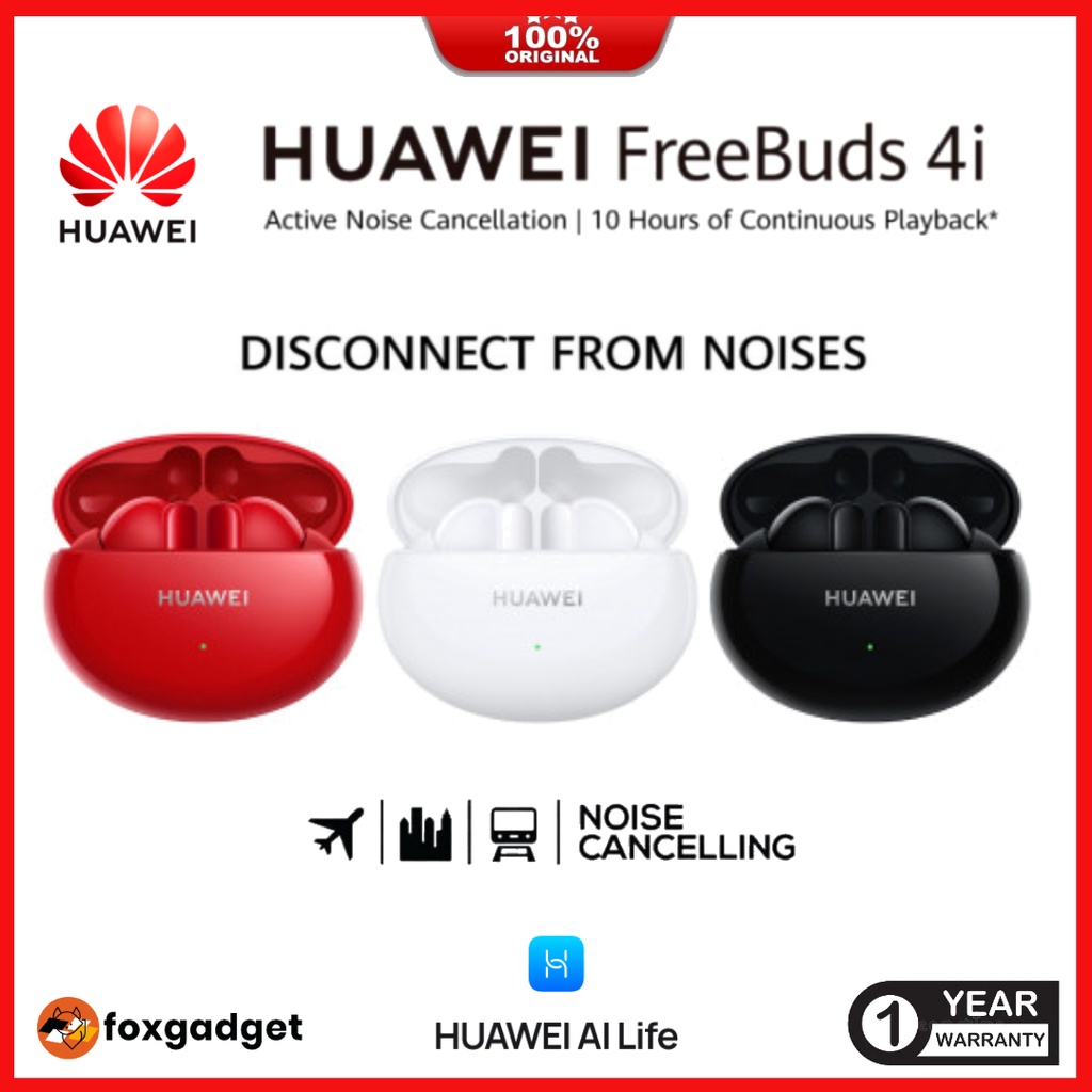 Huawei Freebuds 4i - Wireless Bluetooth Earbuds - Active Noise Reduction - Pure Sound -100% Original
