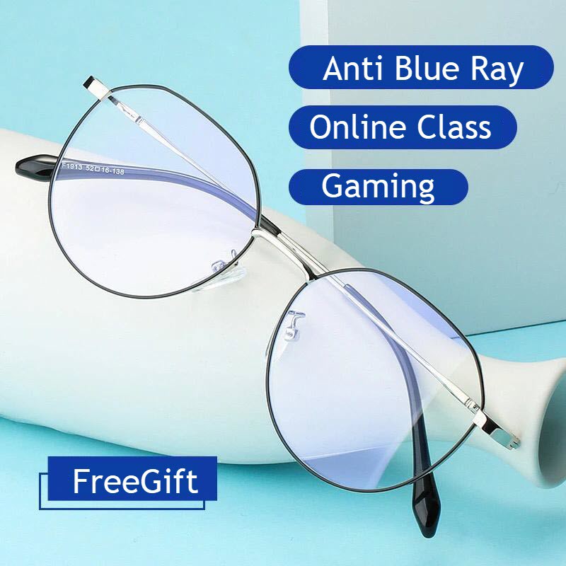 Real AntiBlue Ray Glass Korean Style New Computer Online Gaming Protect Eye Cermin Mata spek Anti Silau