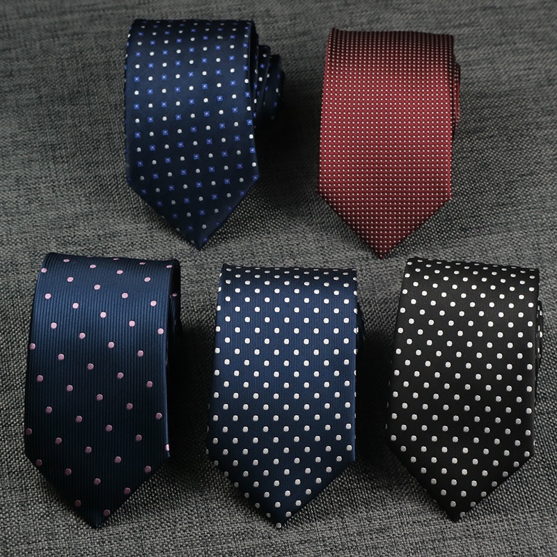 Luxury 7CM Mens Ties Polka Dot Necktie gravata corbatas Formal Ties For Men Cravate Homme Gift For men Neck tie Wedding Business Party
