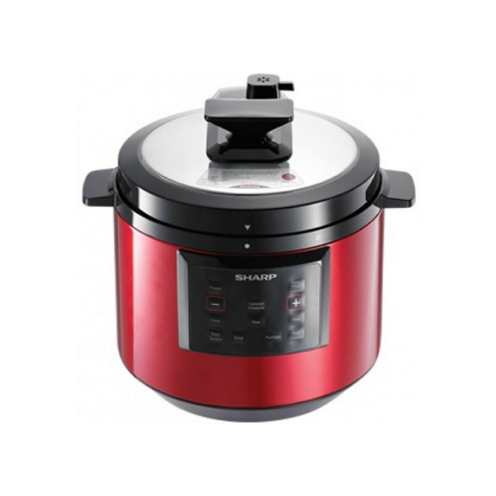 Sharp Pressure Cooker KQ-A60-RD 6L (2 pot Included, Non Stick & Stainless Steel)