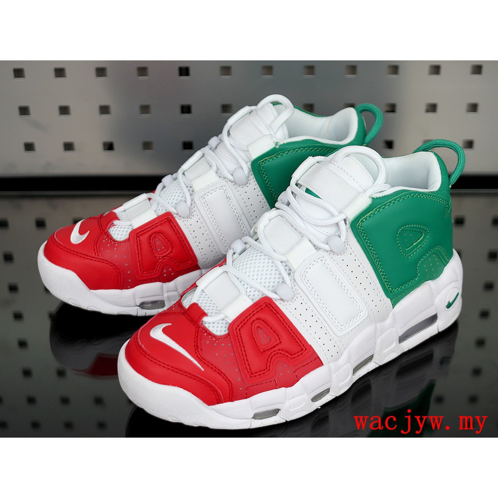 Nike Air More Uptempo 96 Italy Men's and women's sports shoes kasut outdoor couple running shoes kasut AV3811-600 Shopee Malaysia