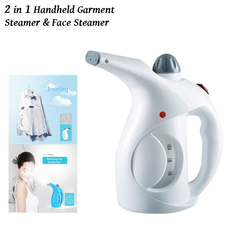 WJ108 2in1 Portable Handheld Garment Steamer & Face Steamer Shopee