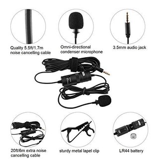 BOYA BY-M1 Clip On Mic   rophone for DSLR Camera/ Smartphone