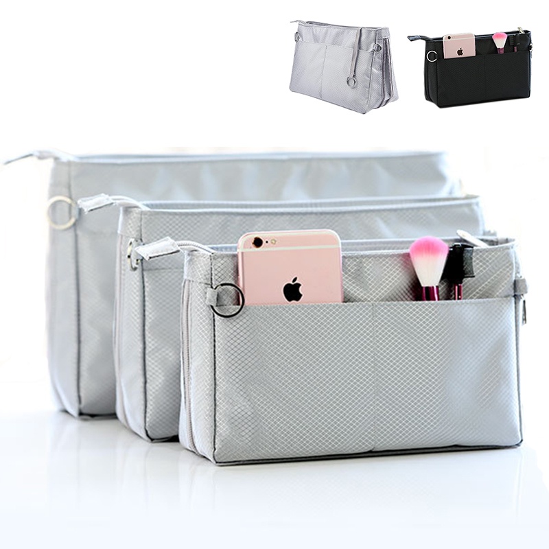 EverToner Fit LV Speedy Neverfull Nylon Liner Bag Variable Size Waterproof Make Up Storage Insert Bag For Handbag Women Bags Base Shaper