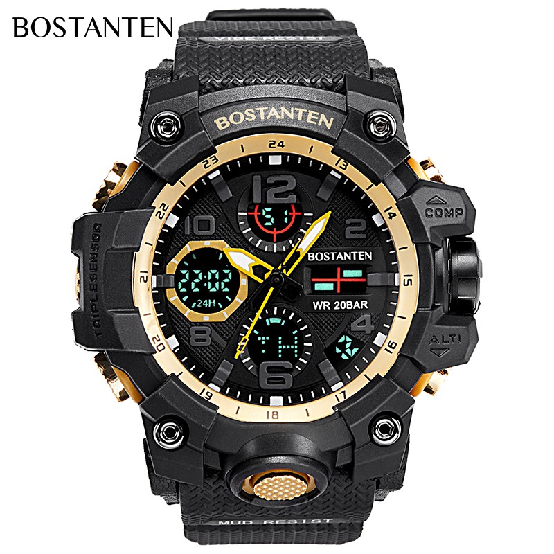 BOSTANTEN sports watches multi function digital waterproof BOSTANTEN sports watches multi function digital waterproof