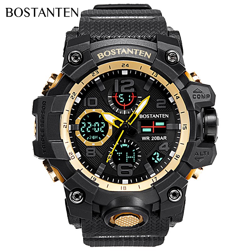  BOSTANTEN  sports watches  multi function digital waterproof 