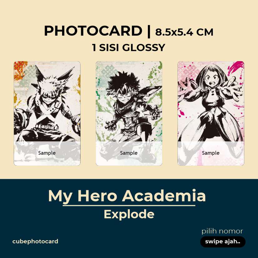 My Hero Academia Explode Boku no Hero Academia Anime Card Shopee Malaysia