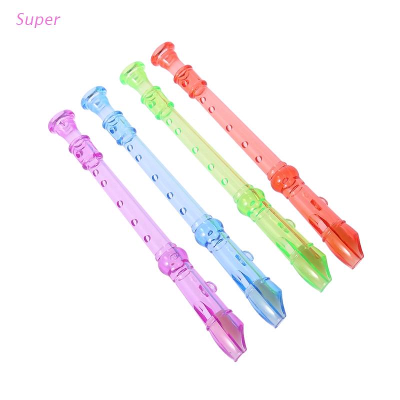 Best Plastic Musical Instrument Recorder Flute 6 Holes Colorful Children's Toys Gift