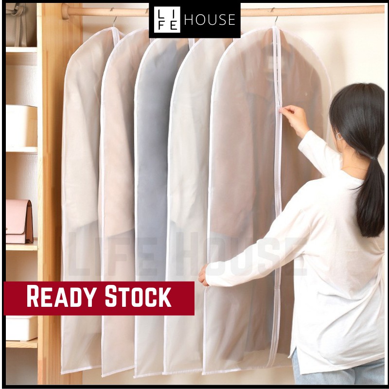 Garment Protector Clothes Dust Cover Clothes Zip Bag Hanging Storage