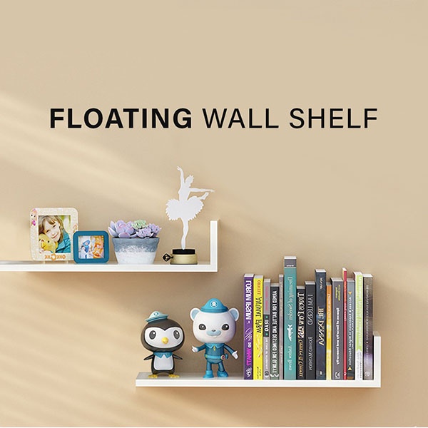 Floating Rak Dinding Terapung Hanging Shelf Wall Shelf / Rak Hiasan Rak Dinding / [60]