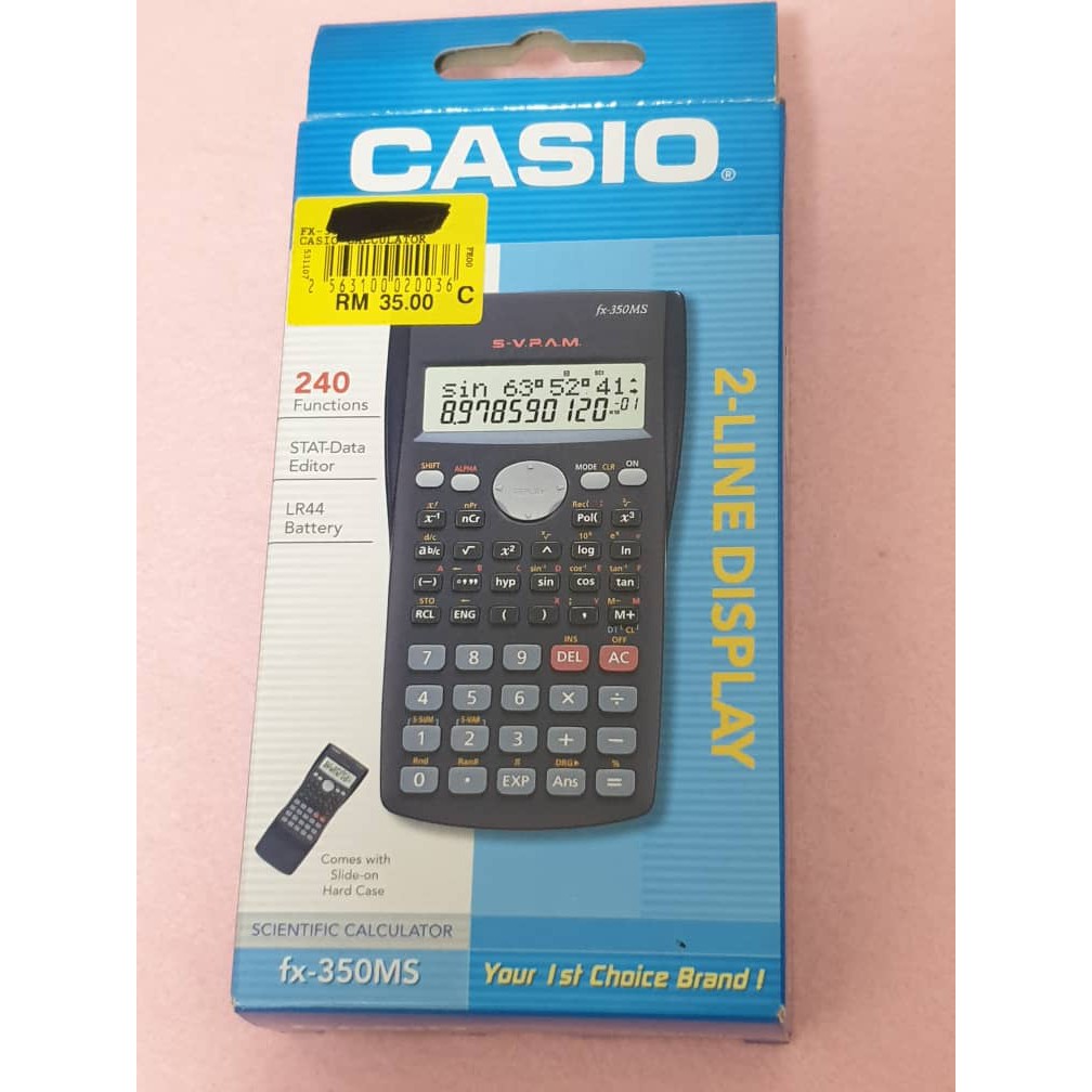 Casio FX-350MS Scientific Calculator (Original) | Shopee Malaysia