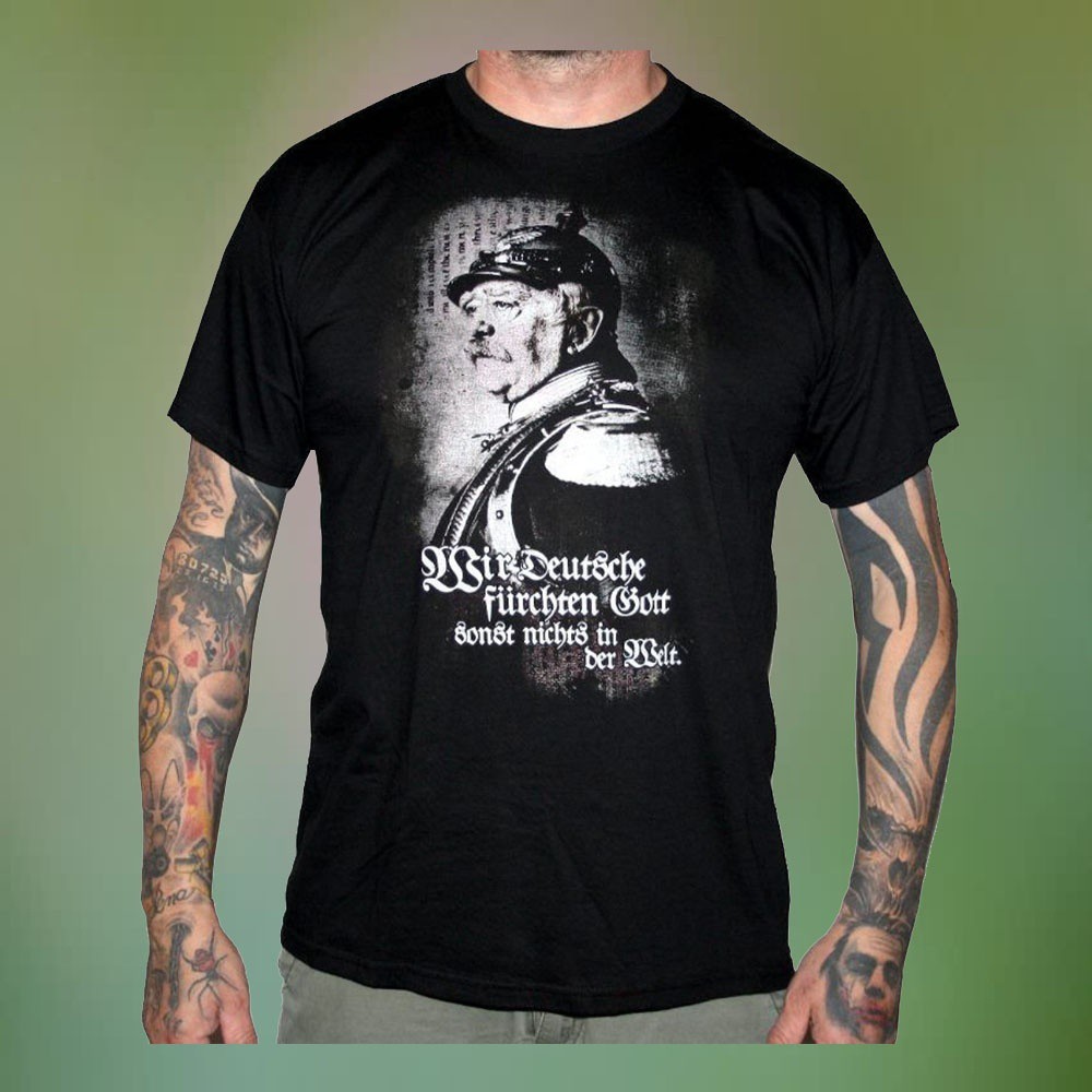 Otto Von Bismarck Schwarz Patriot Deutschland Deutsches Reich Ww1 Manner T Shirt Shopee Malaysia