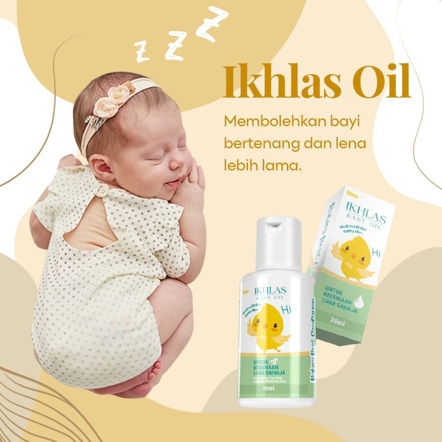 Ikhlas Baby Oil Minyak Aromaterapi Bayi Kahak Selsema Shopee Malaysia