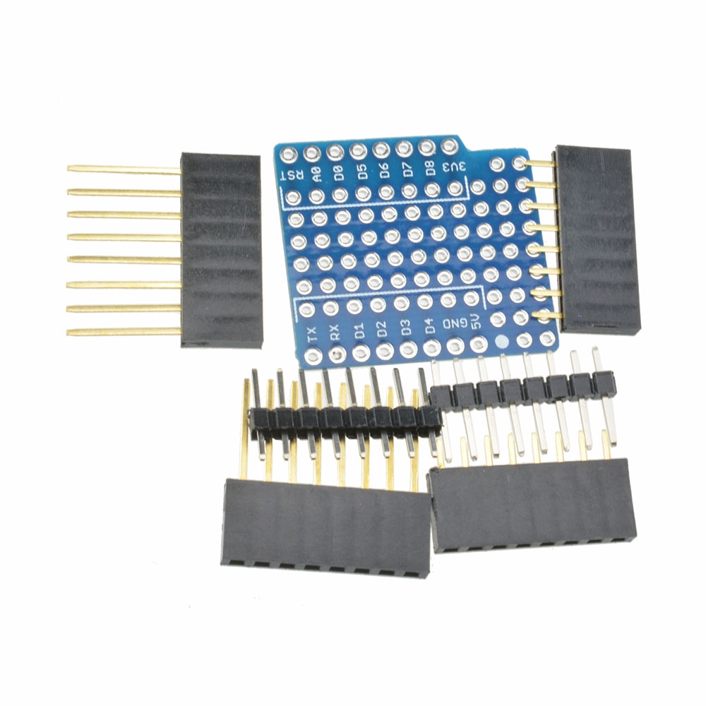 ProtoBoard Shield for WeMos D1 mini double sided perf board Arduino Compatible