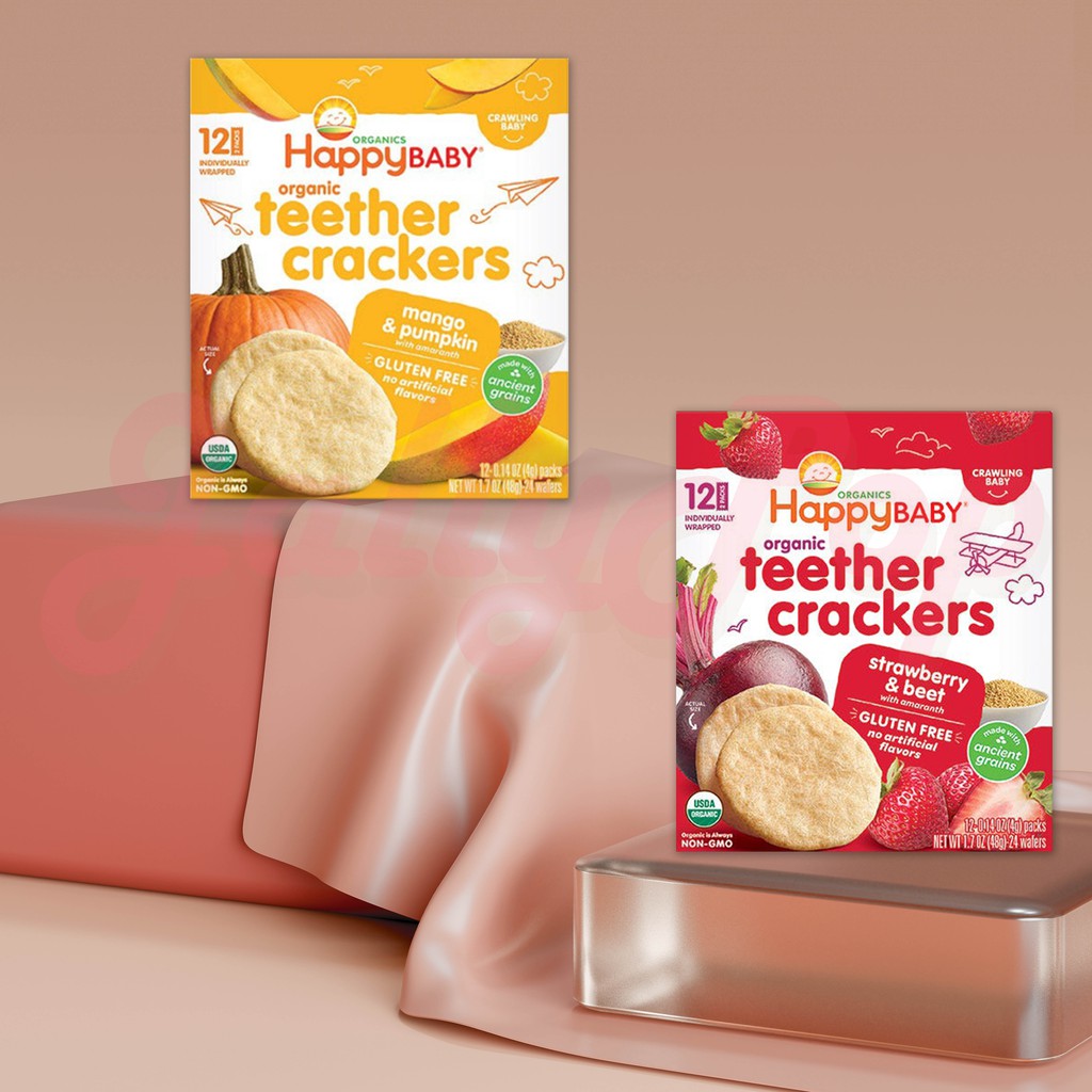 Happy Baby Organic Teethers Stage 2 (48g) Shopee Malaysia