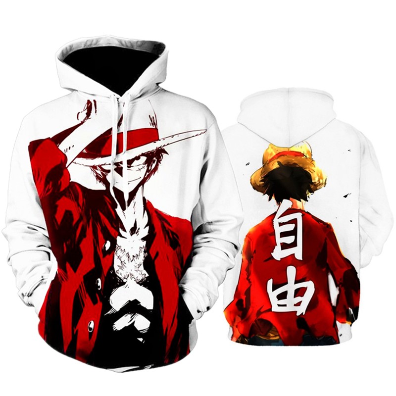 One Piece Hoodie Monkey D Luffy Jacket 3d Printed Men S Women S Casual Hooded Sweatershirt Shopee Malaysia