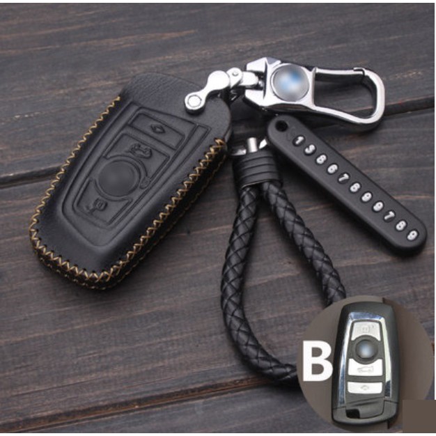 Bmw 3 Series 5 Series Remote Leather Car Key Cover Case Shopee Malaysia