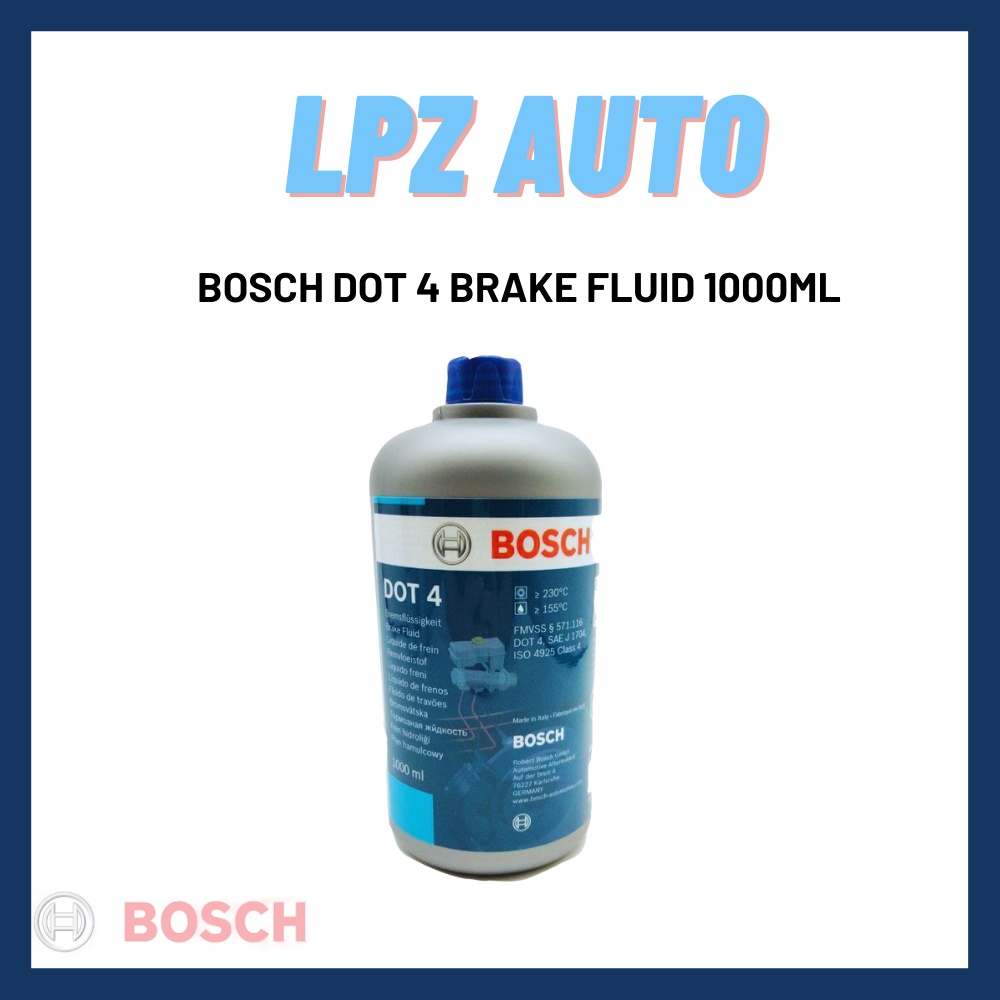 NEW STOCK BOSCH DOT 4 BRAKE FLUID 1000ML (MADE IN ITALY) #bosch Oil ...