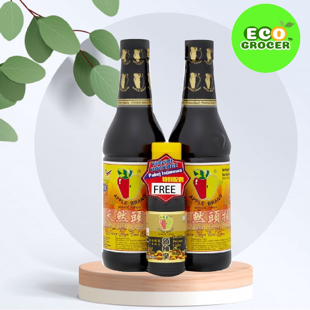 Apple Brand Golden Light Soya Sauce Tripe Set 700gm Shopee Malaysia