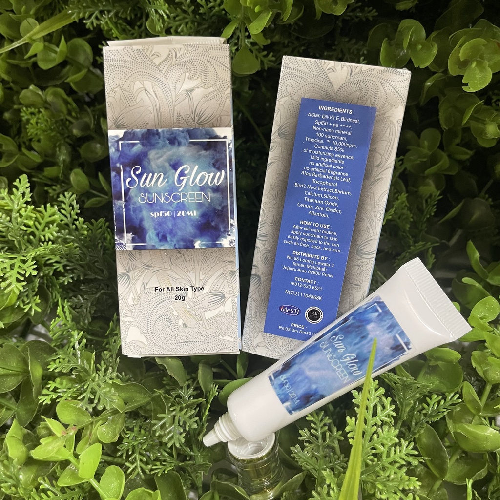 SUNGLOW SUNSCREEN SPF 50 / SUN GLOW SUNSCREEN VIRAL Shopee Malaysia