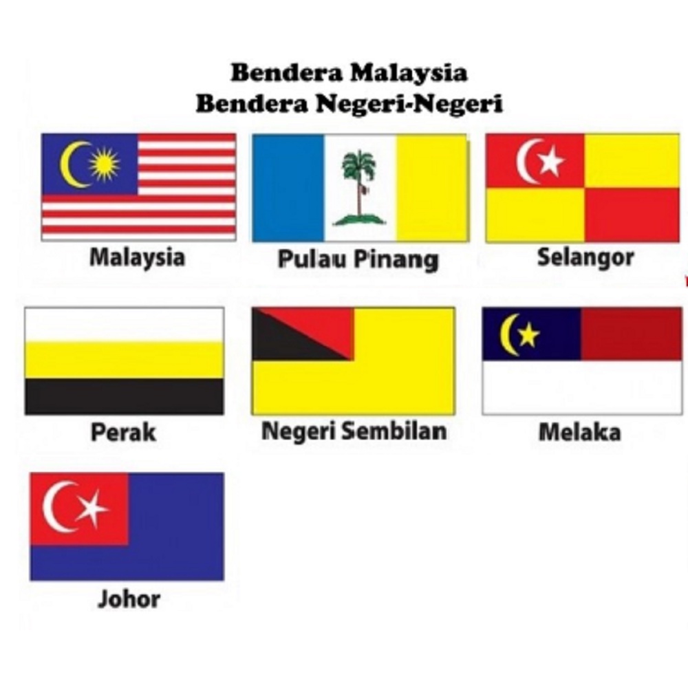 Bendera Malaysia/ Bendera Negeri (Malaysia Flag/ State Flag) | Shopee ...