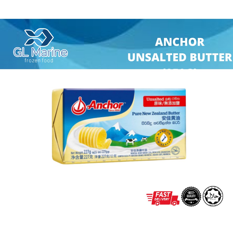 Anchor Unsalted Butter 227g Shopee Malaysia