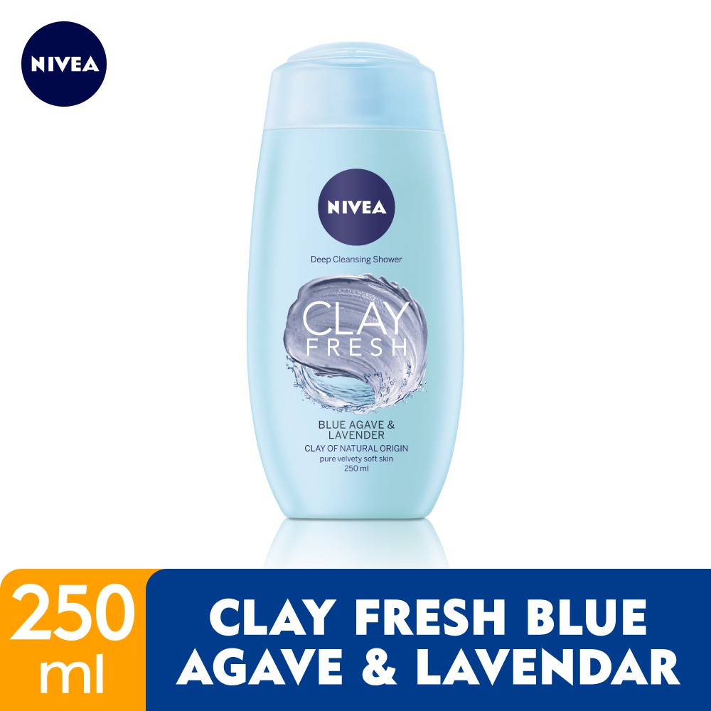 NIVEA Bath Care Shower Clay Fresh Blue Agave & Lavender 250ml