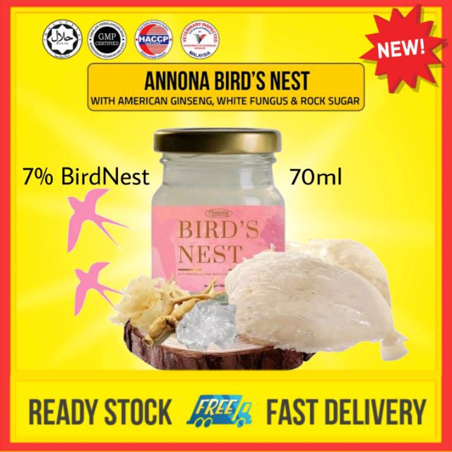 Annona Bird Nest ABN 7 Pati Sarang Burung Walit Halal birdnest