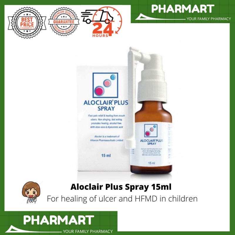 Pharmart Aloclair Plus Spray Gel Hfmd Ulcer Spray 15ml Exp04 24 Shopee Malaysia