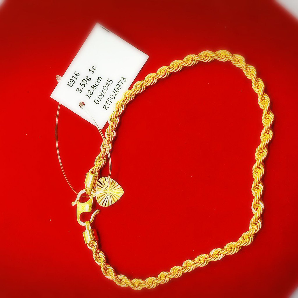 Rantai Leher Bubut Pintal 52cm Emas 916 Rm764 Siap Pos Women S Fashion Jewellery On Carousell