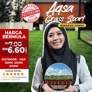 Aqsa Grass Outdoor Artificial Grass Carpet Fake Grass Karpet