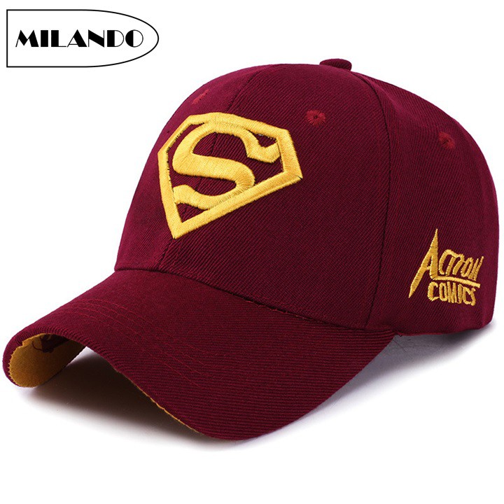MILANDO Adult Cap Fashion Hat Casual Running Adjustable Baseball Cap Hat Topi (Type 7: Super Man)