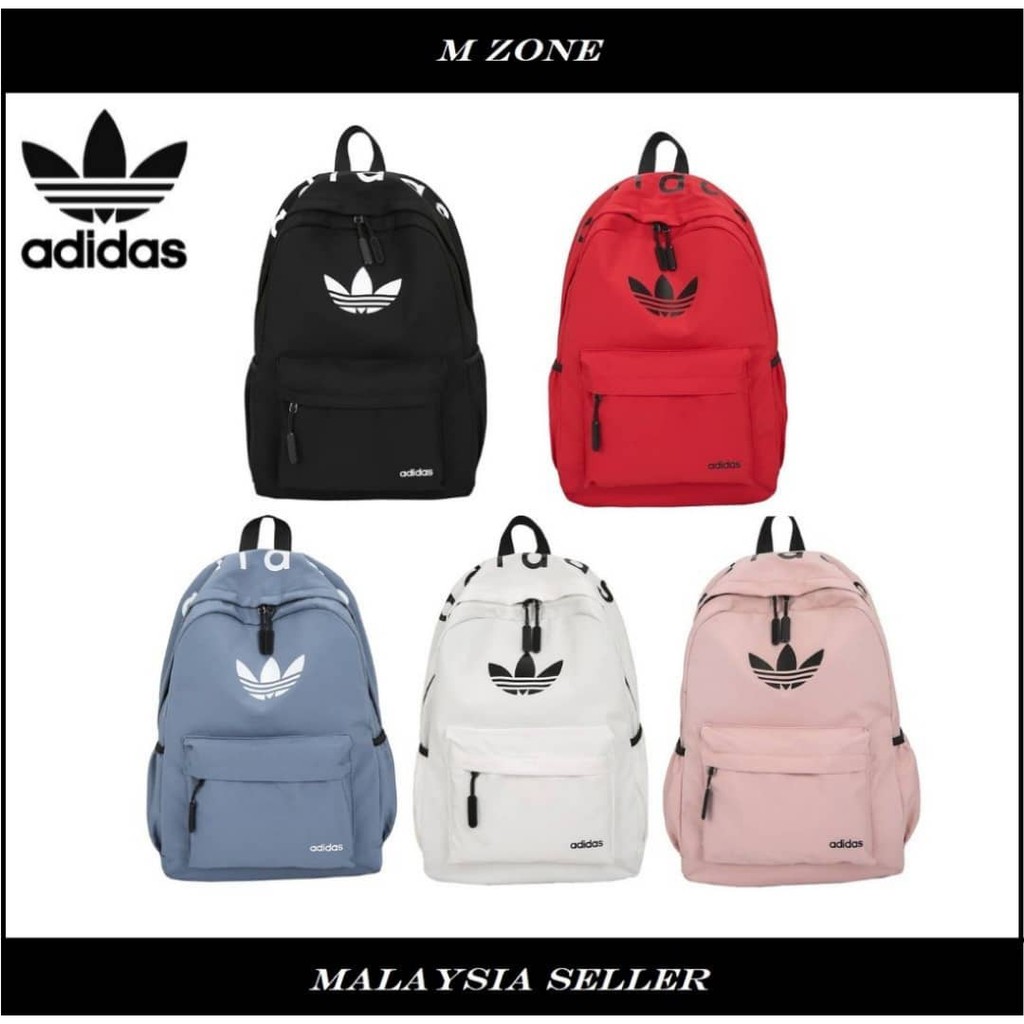 My Seller) Adidas New Backpack Bag School Fashion Street Style Casual  Children Student Climbing Travel Sport Laptop | Shopee Malaysia