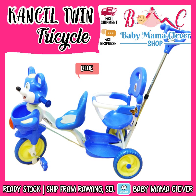 Twin Seat Basikal Baby Bicycle Baby Tricycle Basikal Baby Cycle Baby Tricycle Bicycle Basikal Baby Tricycle Bicycle Shopee Malaysia
