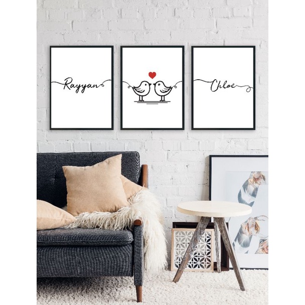 Custom Artwork Couple Name| Printable Art Wall, Instant Download, Digital Prints, Quotes Print, Wall Art Quotes