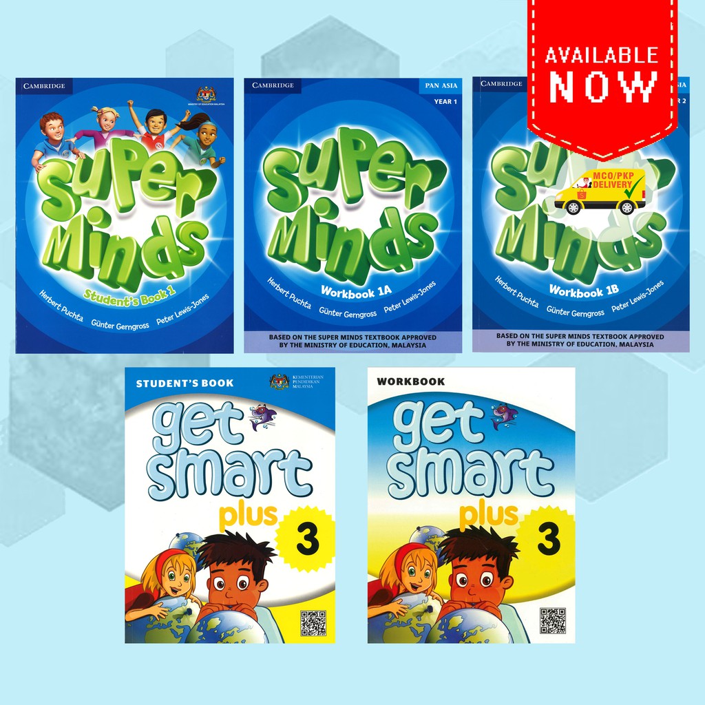 (EZE) SUPERMINDS  GET SMART PLUS 3  BUKU SEKOLAH ENGLISH TAHUN 1, 2