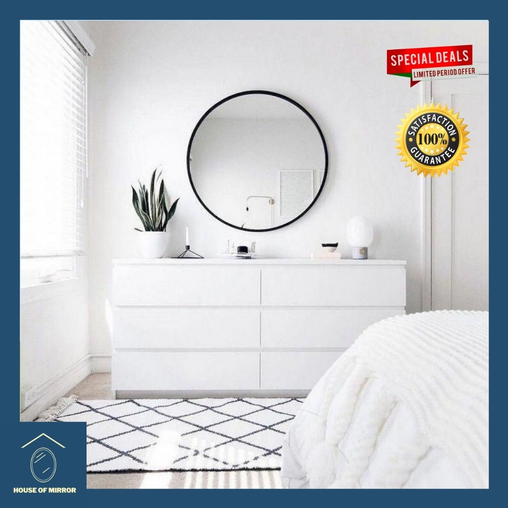 Buy Nordic Round Mirror Cermin Bulat Malaysia Stock Seetracker Malaysia