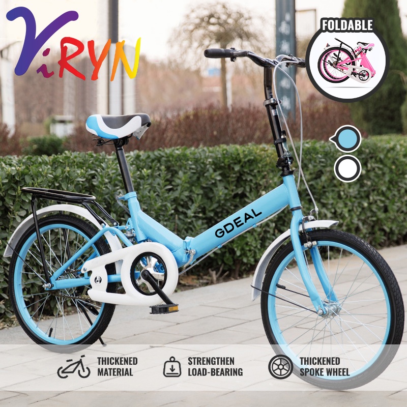 ViRYN 20Inch Outdoor Fitness Exercise Foldable Bicycle Cycling Mountain Bicycle Road Adult Bicycle With Comfortable Seat