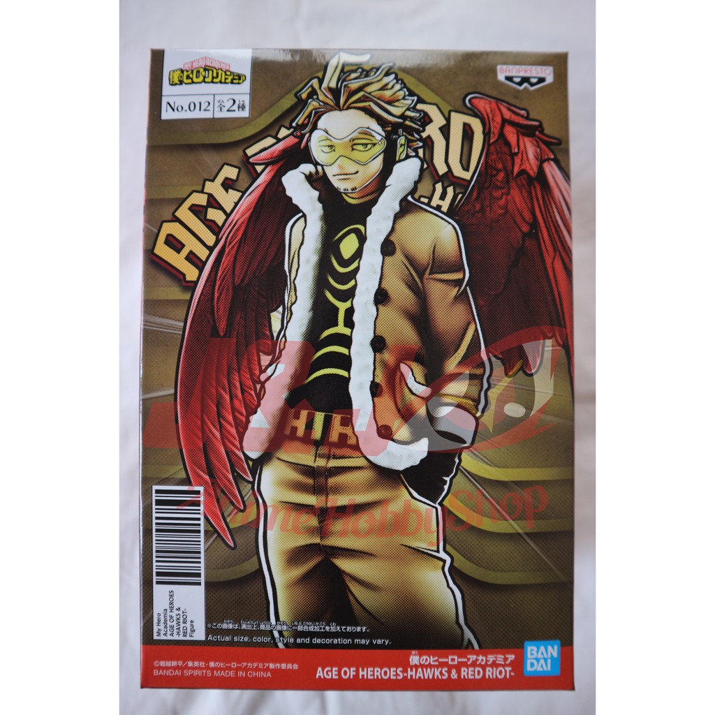 Banpresto My Hero Academia Age Of Heroes Hawks Red Riot A Hawks Shopee Malaysia