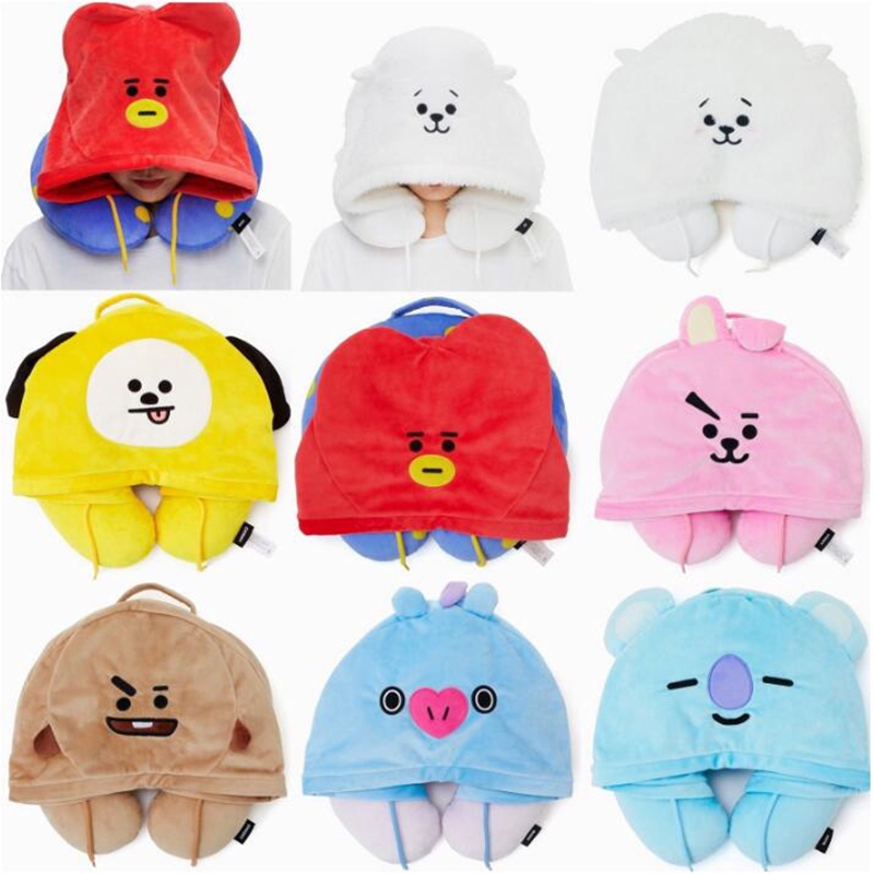 Bts U Shaped Travel Pillow Cartoon Pillow Bt21 Health Neck Pillow