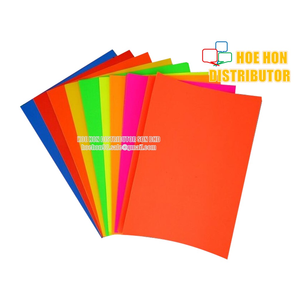 Download Fluorescent Colour Color Inkjet / Laser Printing A4 Matte Sticker Paper 20pcs / Pack | Shopee ...