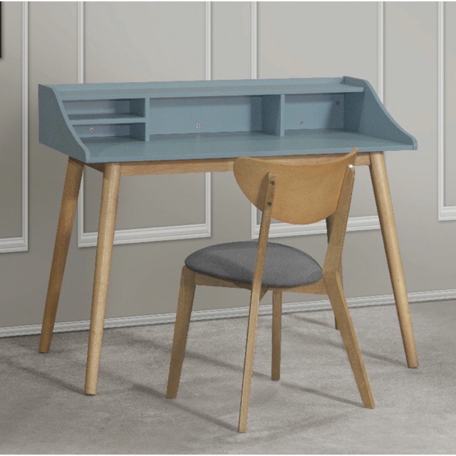 Solid Rubber Wood AAREN Study Desk / Writing Table Shopee Malaysia