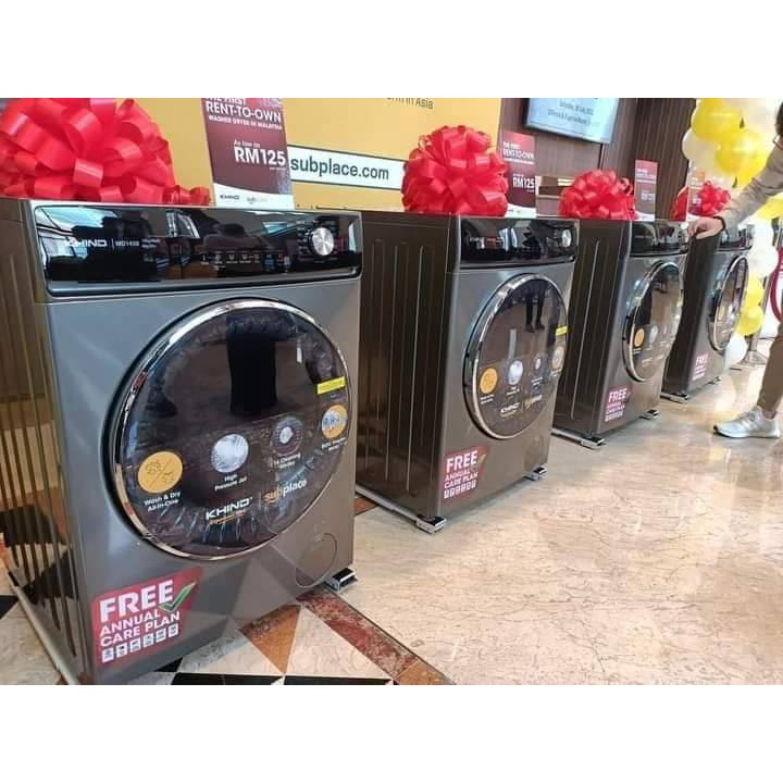 KHIND Washer Dryer Washing Machine + Dryer 2 in 1 Installment RM125