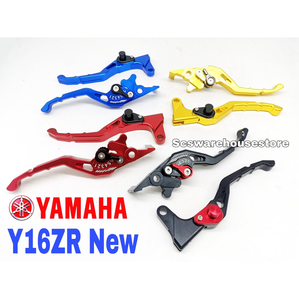 TST LEVER SET YAMAHA Y16ZR BRAKE AND CLUTCH LEVER { READY STOCK } Y16 Gold  Black Red Blue Accessories Cover Exhaust  Shopee Malaysia