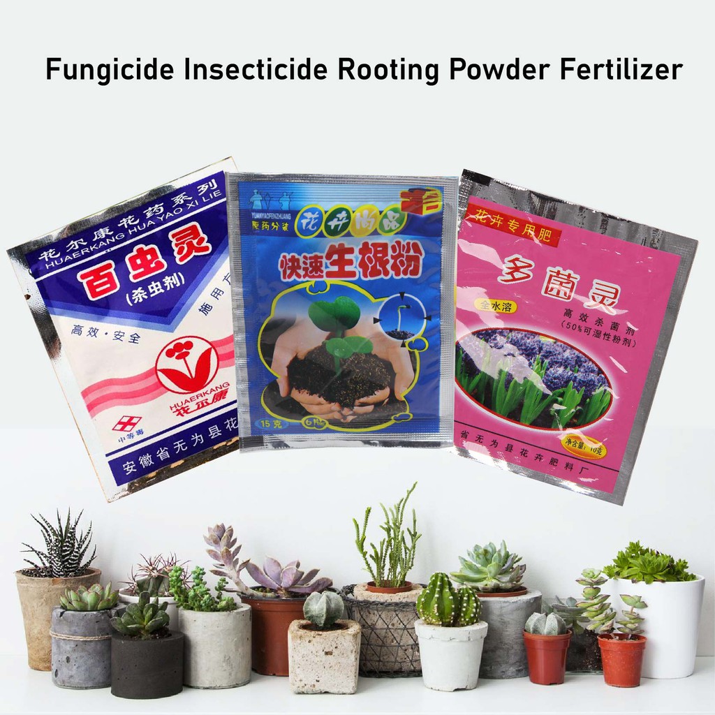 1 PACK FERTILIZER FUNGICIDE PESTICIDE INSECTICIDE ROOTING PLANT POWDER
