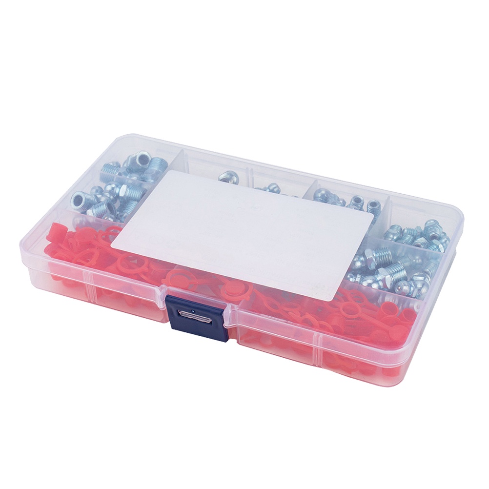 120pcs/set Hydraulic Grease Fitting Grease Fitting Removal Tool Zerk Grease Fitting Iron Grease